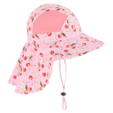 Maxbell Fisherman Caps Anti UV Girls Fishing Soft Hiking Baby Bucket Hat Sun Hats Pink