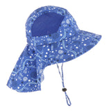 Maxbell Fisherman Caps Anti UV Girls Fishing Soft Hiking Baby Bucket Hat Sun Hats Star Blue