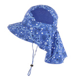 Maxbell Fisherman Caps Anti UV Girls Fishing Soft Hiking Baby Bucket Hat Sun Hats Star Blue