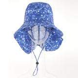 Maxbell Fisherman Caps Anti UV Girls Fishing Soft Hiking Baby Bucket Hat Sun Hats Star Blue