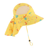 Maxbell Fisherman Caps Anti UV Girls Fishing Soft Hiking Baby Bucket Hat Sun Hats Yellow