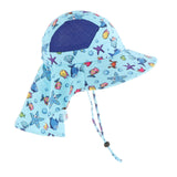 Maxbell Fisherman Caps Anti UV Girls Fishing Soft Hiking Baby Bucket Hat Sun Hats Fish Blue