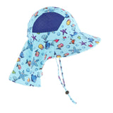 Maxbell Fisherman Caps Anti UV Girls Fishing Soft Hiking Baby Bucket Hat Sun Hats Fish Blue
