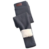 Maxbell 3xWomen Fleece Lined Leggings Thick Velvet Tights High Waist Legging Solid 2XL