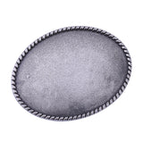 Maxbell 6xWestern Cowboy Buckles for 38mm Belt DIY Replacement Silver