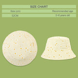 Maxbell Cute Bucket Hat Summer Hat Cotton Sun Protection for Outdoor Kids Toddler M