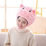 Maxbell 2xFunny Plush Pig Hat Cosplay Birthday Gift Women Girls Costume Holiday Party
