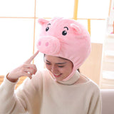 Maxbell 3xFunny Plush Pig Hat Cosplay Birthday Gift Women Girls Costume Holiday Party