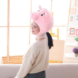 Maxbell 3xFunny Plush Pig Hat Cosplay Birthday Gift Women Girls Costume Holiday Party