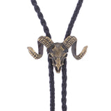 Maxbell 2xGoat Western Bolo Tie Cowboy Necktie Costume Men Women Bronze