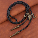 Maxbell 3xGoat Western Bolo Tie Cowboy Necktie Costume Men Women Bronze