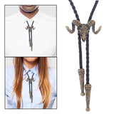 Maxbell 3xGoat Western Bolo Tie Cowboy Necktie Costume Men Women Bronze