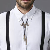 Maxbell 4xGoat Western Bolo Tie Cowboy Necktie Costume Men Women Bronze