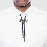 Maxbell 4xGoat Western Bolo Tie Cowboy Necktie Costume Men Women Bronze