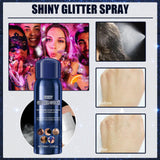 Maxbell 3xHair Body Glitter Spray Non Greasy Long Lasting for Party Clothes Halloween