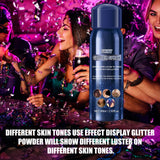 Maxbell 2xHair Body Glitter Spray Non Greasy Long Lasting for Party Clothes Halloween