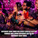 Maxbell 2xHair Body Glitter Spray Non Greasy Long Lasting for Party Clothes Halloween