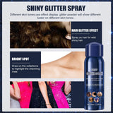 Maxbell 5xHair Body Glitter Spray Non Greasy Long Lasting for Party Clothes Halloween