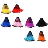Maxbell 2xClassical Ballroom Dance Skirt Clothing Big Swing Spanish Skirts Dancewear Yellow