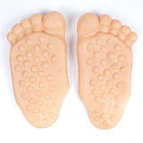 Maxbell 2xPVC Funny Bare Feet Slippers Bigfoot Shoes for Children Women and Man Adults Skin