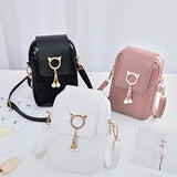 Mini Crossbody Phone Bag Ladies Handbag Shoulder Bag Wallet Coin Purse White