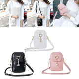 Mini Crossbody Phone Bag Ladies Handbag Shoulder Bag Wallet Coin Purse White