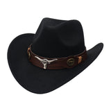 Maxbell 3xCasual Cowboy Hat Costume Cosplay Sun Protection Hat Summer for Hiking Black