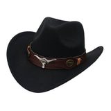 Maxbell 3xCasual Cowboy Hat Costume Cosplay Sun Protection Hat Summer for Hiking Black