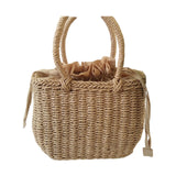 Straw Handbag Purse Casual Lady Handwoven Top Handle Satchel Women Woven Bag