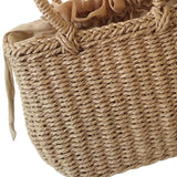 Straw Handbag Purse Casual Lady Handwoven Top Handle Satchel Women Woven Bag