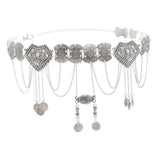 Maxbell 5xFashion Women Waist Chain Belly Dance Belt Costume Tassels Girls Alloy Silver