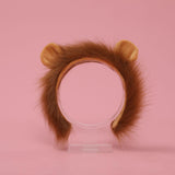 Maxbell 2xLion Tail Ears Plush Costume Set Fancy Dress Jungle for Show Carnival Stage