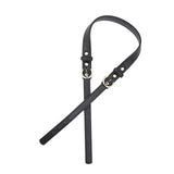 Maxbell 6xLeather Bag Strap DIY Detachable Adjustable Bag Handle Replacement 2cm Wide Black