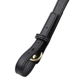 Maxbell 2xLeather Bag Strap DIY Detachable Adjustable Bag Handle Replacement 2cm Wide Black