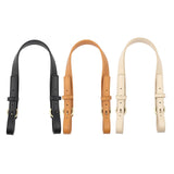 Maxbell 2xLeather Bag Strap DIY Detachable Adjustable Bag Handle Replacement 2cm Wide Black