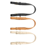 Maxbell 5xLeather Bag Strap DIY Detachable Adjustable Bag Handle Replacement 2cm Wide Black
