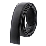 Maxbell 5xLeather Men Belt No Buckle for DIY Craft Projects Automatic Ratchet Buckles