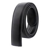 Maxbell 5xLeather Men Belt No Buckle for DIY Craft Projects Automatic Ratchet Buckles