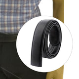 Maxbell 5xLeather Men Belt No Buckle for DIY Craft Projects Automatic Ratchet Buckles