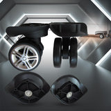 Maxbell 3xLuggage Suitcase Replacement Wheels for Trolley Case Travel Suitcase Carrier