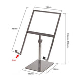 Maxbell 2xShirt Display Stand Bracket Showcase Adjustable Height for Clothing Store