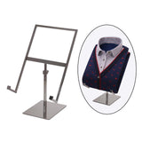 Maxbell 2xShirt Display Stand Bracket Showcase Adjustable Height for Clothing Store