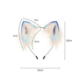 Maxbell Funny Animal Ears Headband Cosplay Photo Props Headwear Party for Halloween Light Blue