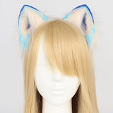 Maxbell Funny Animal Ears Headband Cosplay Photo Props Headwear Party for Halloween Light Blue