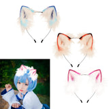 Maxbell Funny Animal Ears Headband Cosplay Photo Props Headwear Party for Halloween Light Blue