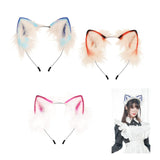 Maxbell Funny Animal Ears Headband Cosplay Photo Props Headwear Party for Halloween Light Blue