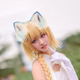 Maxbell Funny Animal Ears Headband Cosplay Photo Props Headwear Party for Halloween Light Blue