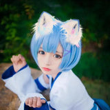 Maxbell Funny Animal Ears Headband Cosplay Photo Props Headwear Party for Halloween Light Blue