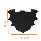 Maxbell 2xHalloween Bat Costume Fancy Dress Vampire Cosplay Unisex Kids Prop Festival 110cmx78cm