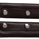 Maxbell 6x2x Leather Handbag Handle Wrap Cover Handle Protectors Holder for Travel Bag Black